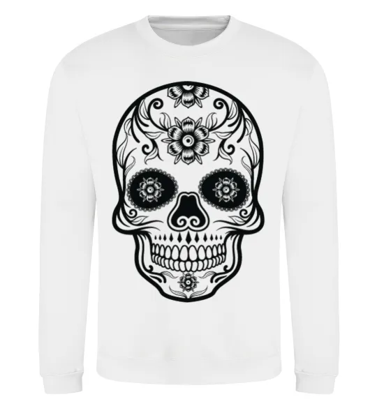 Світшот mexican skull Білий фото