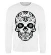 Світшот mexican skull Білий фото
