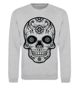 Світшот mexican skull Сірий меланж фото