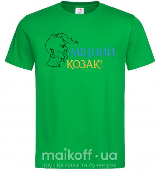 Мужская футболка Міцний козак Зеленый фото
