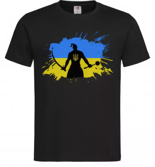 Чоловіча футболка Козак Чорний фото