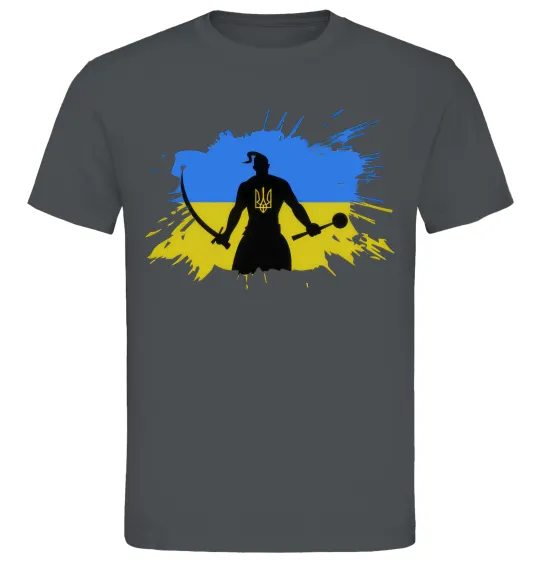 Чоловіча футболка Козак Графіт фото
