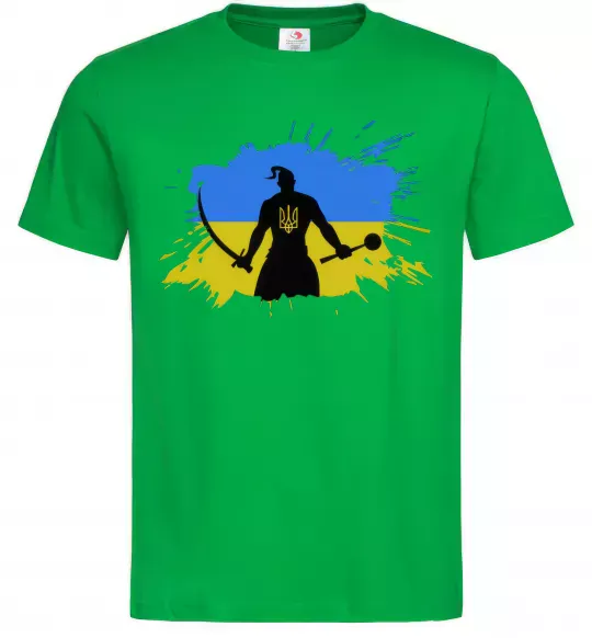Чоловіча футболка Козак Зелений фото
