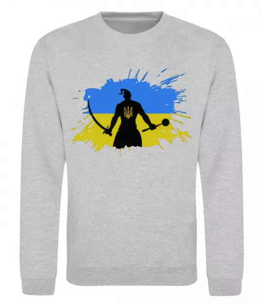 Світшот Козак Сірий меланж фото