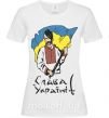 Жіноча футболка Слава Україні Білий фото