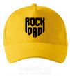 Кепка Rock dad Солнечно желтый фото