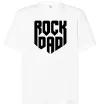 Футболка Оверсайз Rock dad Белый фото