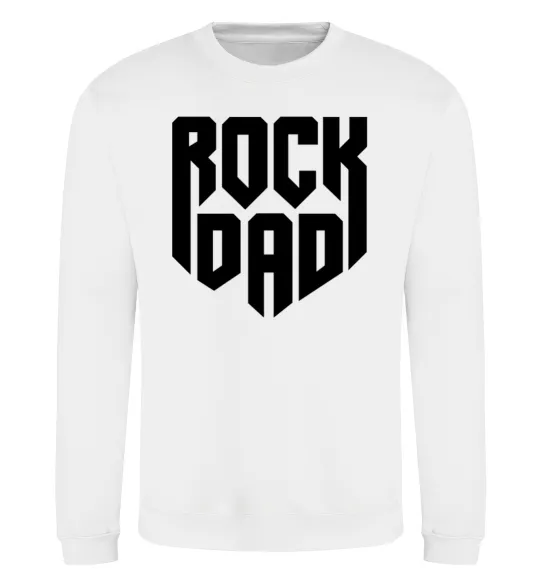Світшот Rock dad Білий фото