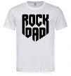 Мужская футболка Rock dad Белый фото