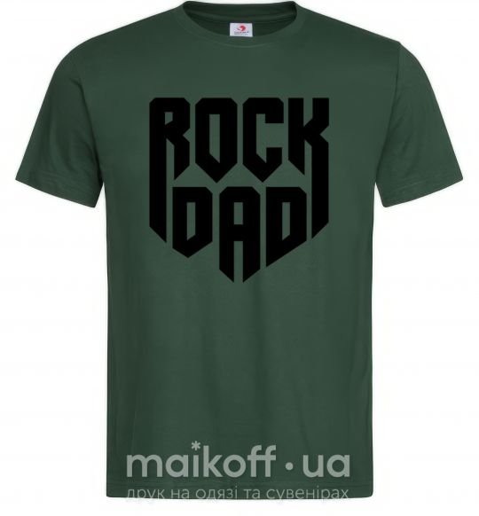 Чоловіча футболка Rock dad Темно-зелений фото