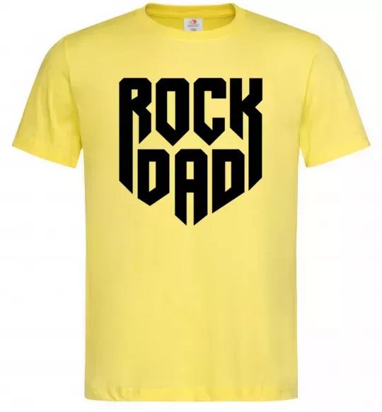 Мужская футболка Rock dad Лимонный фото