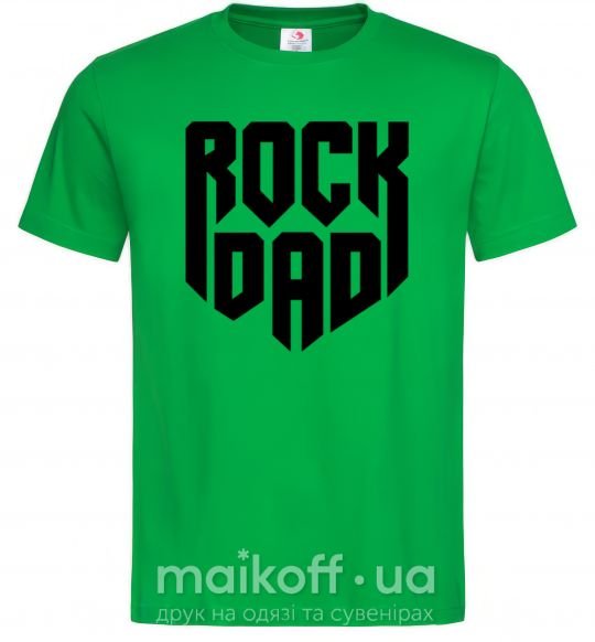 Чоловіча футболка Rock dad Зелений фото