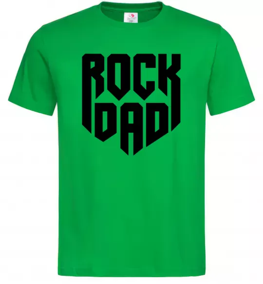 Мужская футболка Rock dad Зеленый фото