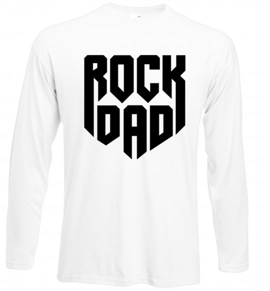 Лонгслів Rock dad Білий фото