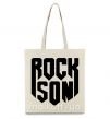 Эко-сумка Rock son Бежевый фото