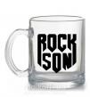 Чашка скляна Rock son Прозорий фото