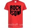 Детская футболка Rock son Красный фото