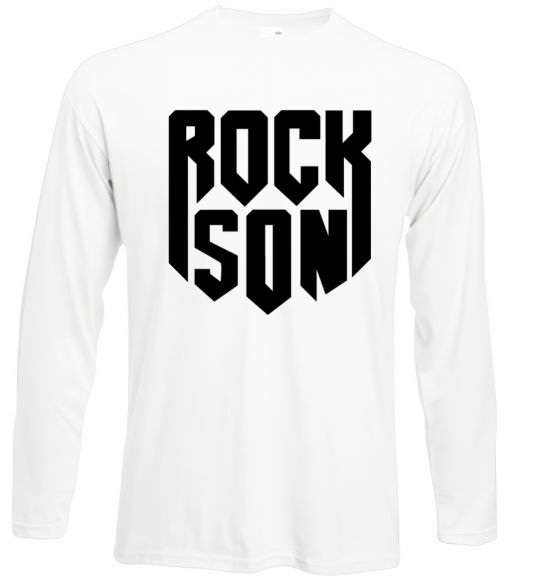 Лонгслів Rock son Білий фото