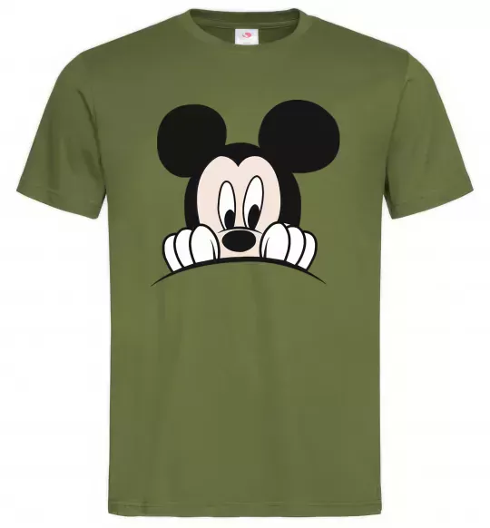 Чоловіча футболка MICKEY Оливковий фото
