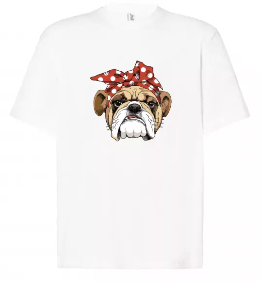 Футболка Оверсайз BOW BULLDOG Белый фото