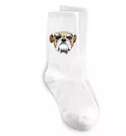 Носки EYEGLASSES BULLDOG Белый фото