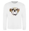 Свитшот EYEGLASSES BULLDOG Белый фото