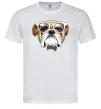 Мужская футболка EYEGLASSES BULLDOG Белый фото