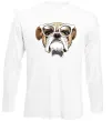 Лонгслив EYEGLASSES BULLDOG Белый Лонгслив EYEGLASSES BULLDOG Белый фото