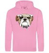 Чоловіча толстовка (худі) EYEGLASSES BULLDOG Рожевий Чоловіча толстовка (худі) EYEGLASSES BULLDOG Рожевий фото
