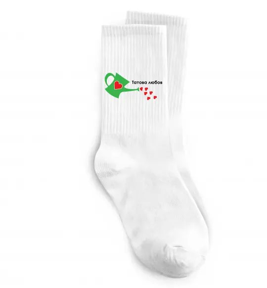 Шкарпетки Татова любов Білий фото