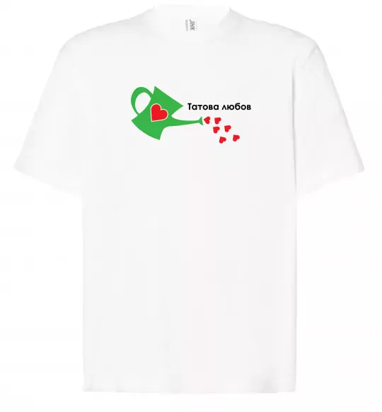 Футболка Оверсайз Татова любов Белый фото