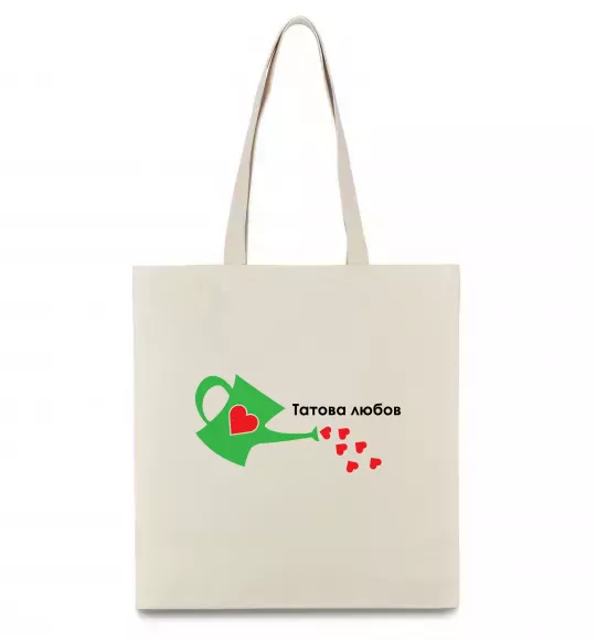 Эко-сумка Татова любов Бежевый фото