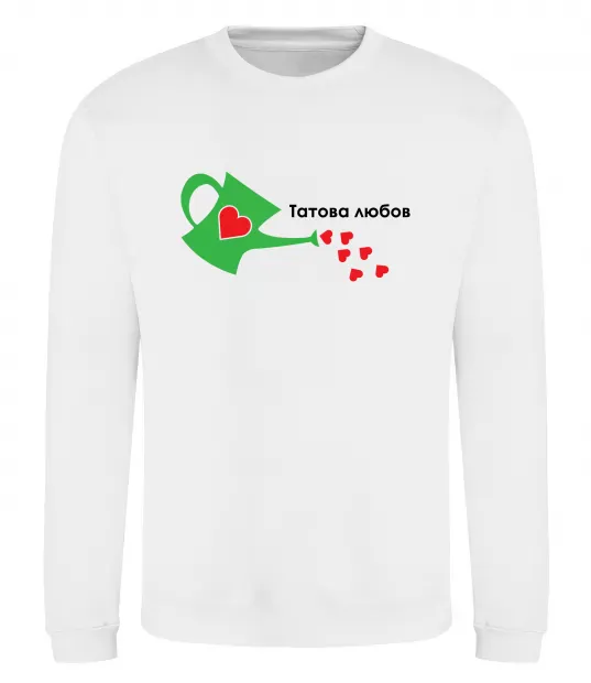 Свитшот Татова любов Белый фото