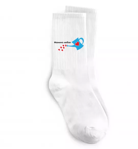 Шкарпетки Мамина любов Білий фото