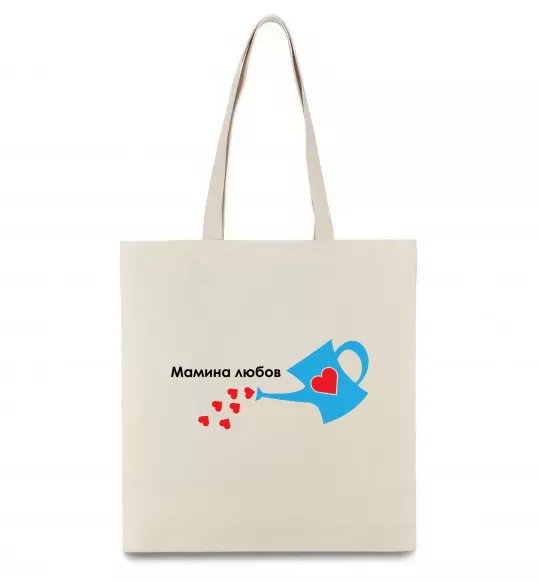 Еко-сумка Мамина любов Бежевий фото