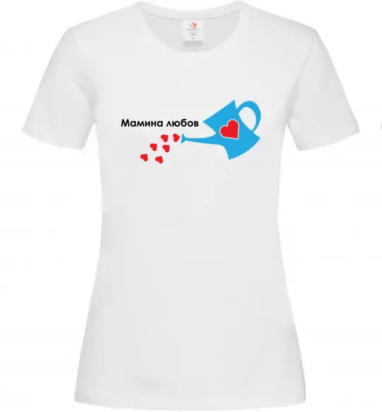 Женская футболка Мамина любов Белый фото