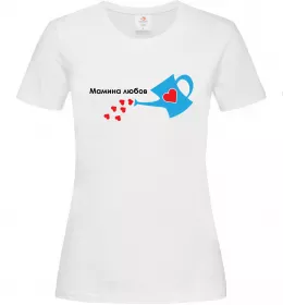 Женская футболка Мамина любов Белый фото