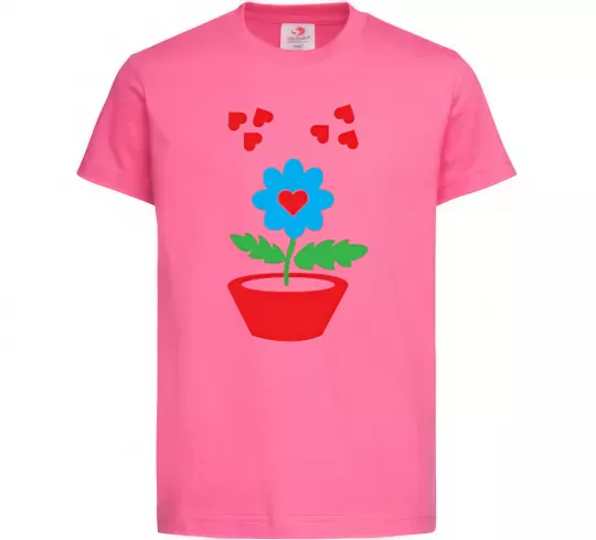 Детская футболка Любов Ярко-розовый фото