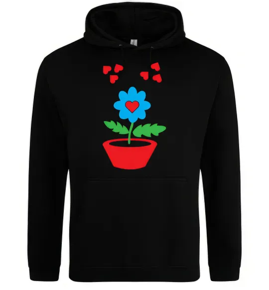 Чоловіча толстовка (худі) Любов Чорний фото