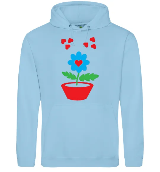 Чоловіча толстовка (худі) Любов Блакитний фото