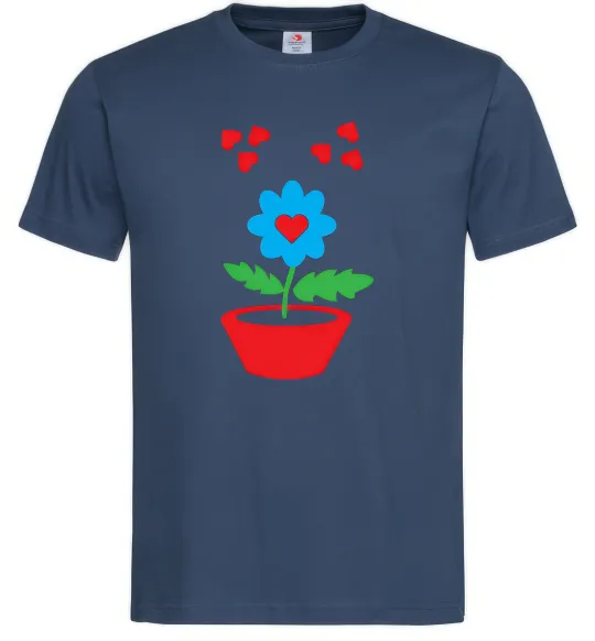 Мужская футболка Любов Темно-синий фото