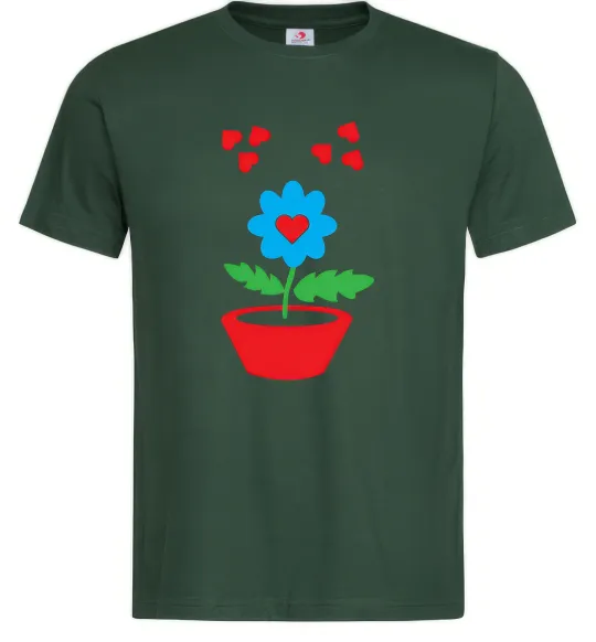 Мужская футболка Любов Темно-зеленый фото