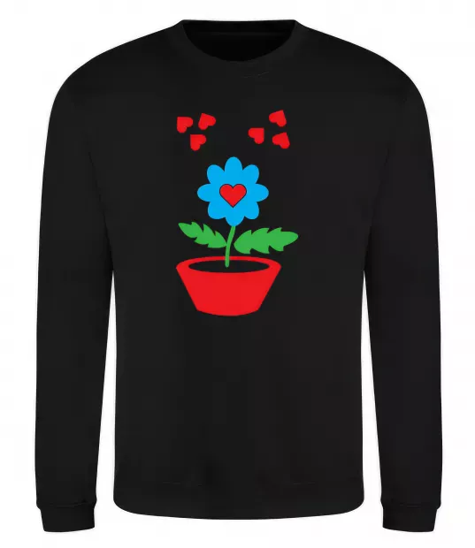 Свитшот Любов Черный фото