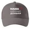 Кепка Мама найкращої доньки Серый фото