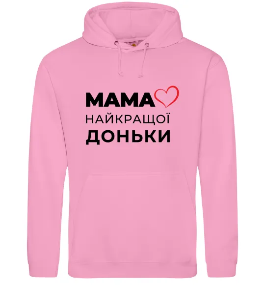 Женская толстовка (худи) Мама найкращої доньки Розовый фото