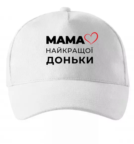 Кепка Мама найкращої доньки Белый фото