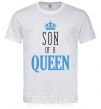 Чоловіча футболка Son of a queen Білий фото