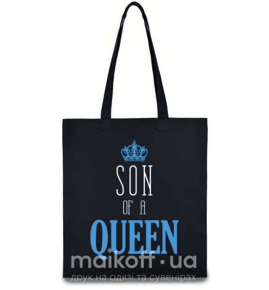Еко-сумка Son of a queen Чорний фото