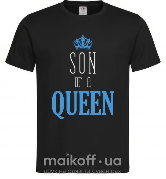 Чоловіча футболка Son of a queen Чорний фото