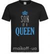 Чоловіча футболка Son of a queen Чорний фото